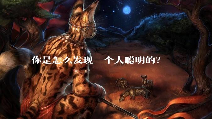 你是怎么发现一个人聪明的？